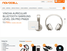 Tablet Screenshot of novocell.com.ar